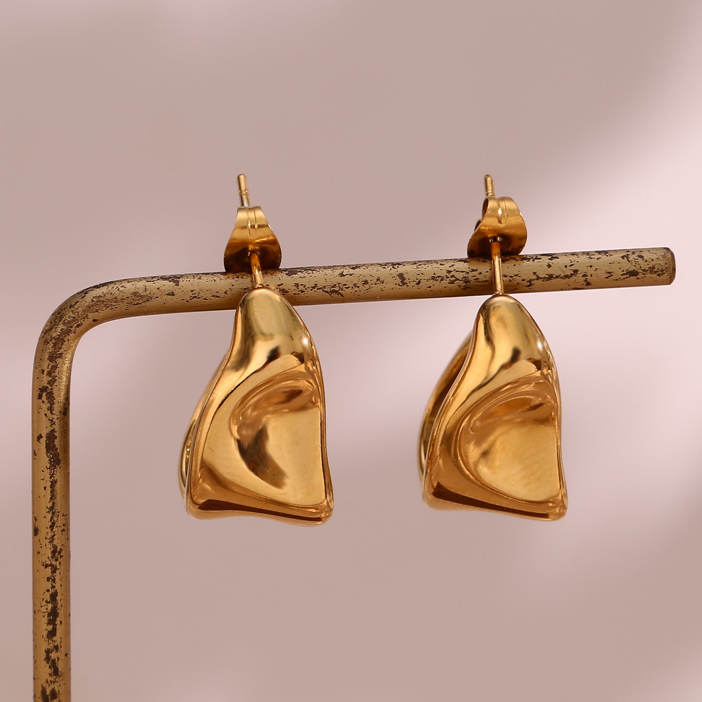 Ohrringe Golden Sculpt