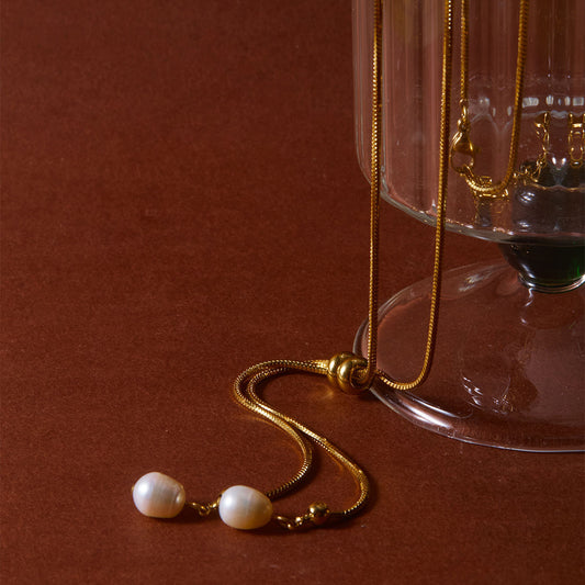 Halskette Golden Drops