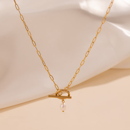 Halskette Golden Pearl Link