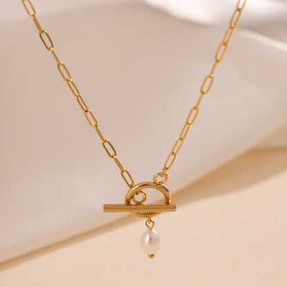 Halskette Golden Pearl Link