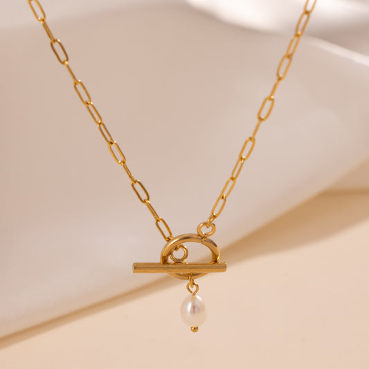 Halskette Golden Pearl Link