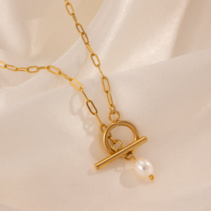 Halskette Golden Pearl Link