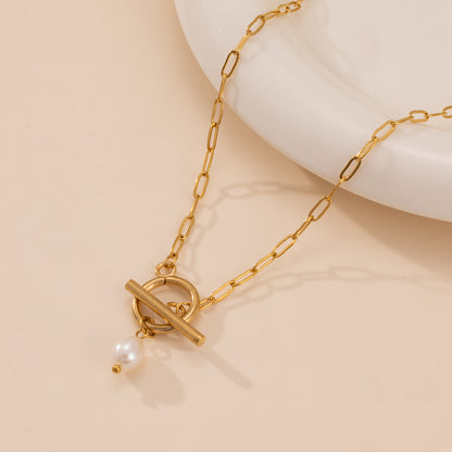 Halskette Golden Pearl Link