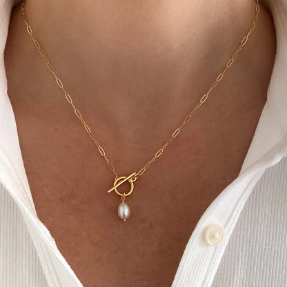 Halskette Golden Pearl Link